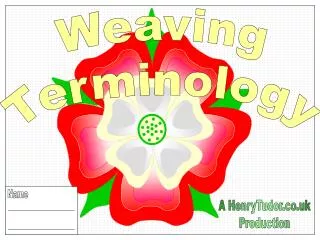Weaving Terminology