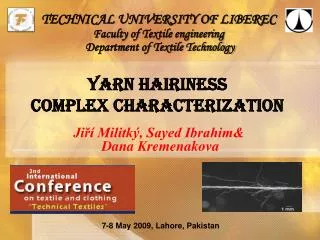 Yarn HAIRINESS COMPLEX CHARACTERIZATION
