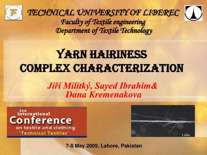 yarn hairiness complex characterization
