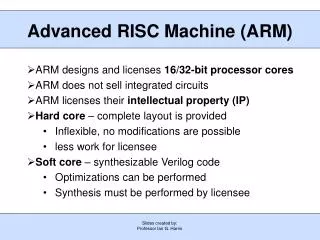 Advanced RISC Machine (ARM)