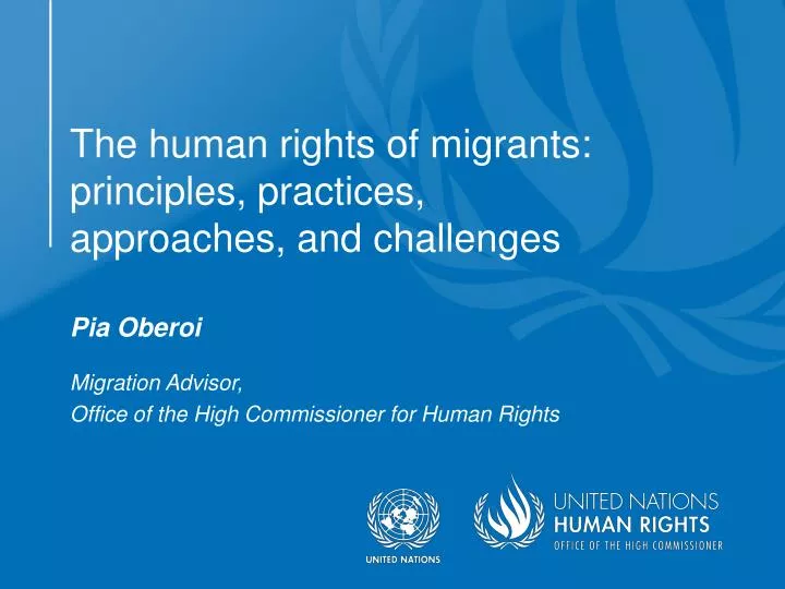 the human rights of migrants principles practices approaches and challenges