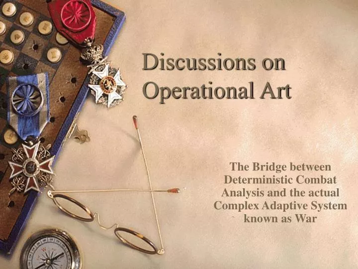 discussions on operational art