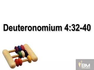 Deuteronomium 4:32-40