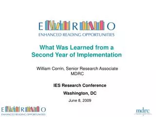 What Was Learned from a Second Year of Implementation