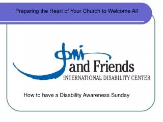 How to have a Disability Awareness Sunday