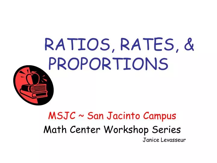 ratios rates proportions