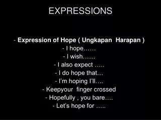 expressions