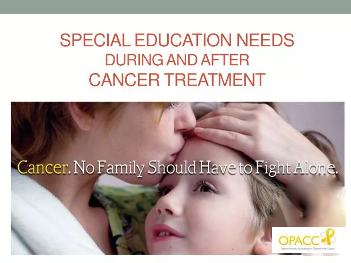 special education needs during and after cancer treatment