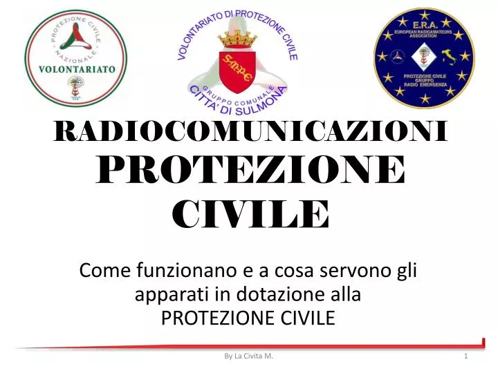 radiocomunicazioni protezione civile