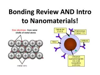 Bonding Review AND Intro to Nanomaterials !