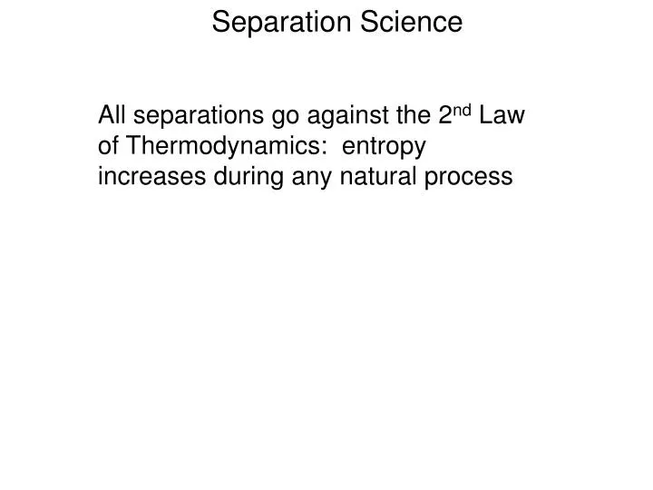 separation science