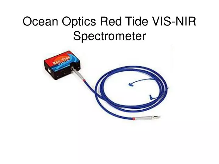 ocean optics red tide vis nir spectrometer