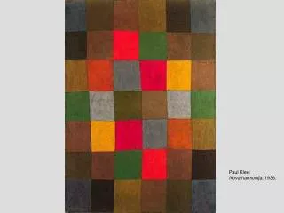 Paul Klee: Nova harmonija , 1936.