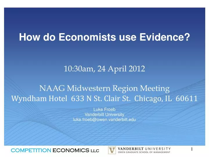 how do economists use evidence
