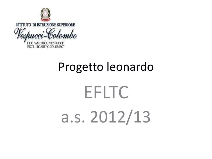 progetto leonardo