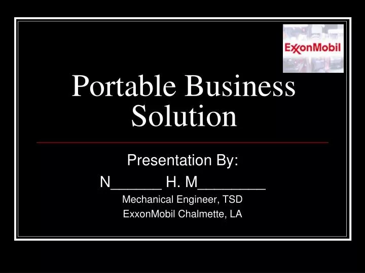portable business solution