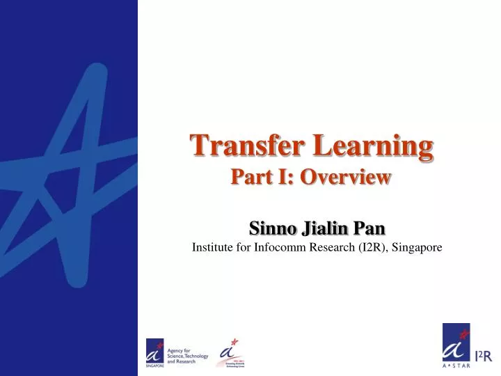 transfer learning part i overview