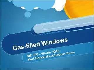 Gas-filled Windows