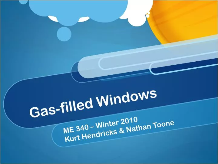 gas filled windows