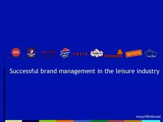 Successful brand management in the leisure industry