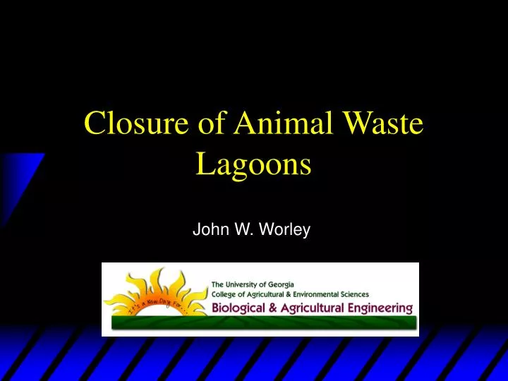 closure of animal waste lagoons