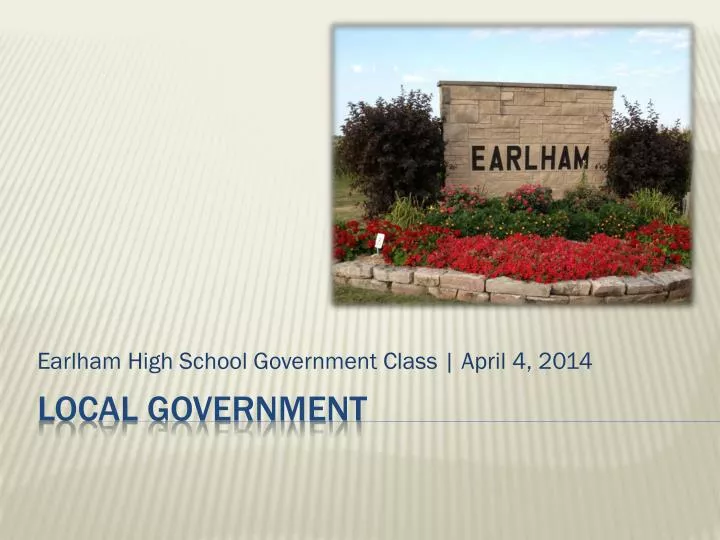 earlham high school government class april 4 2014