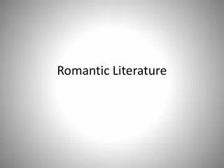 Romantic Literature