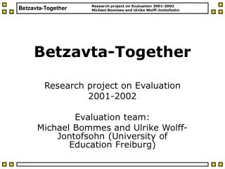Betzavta-Together