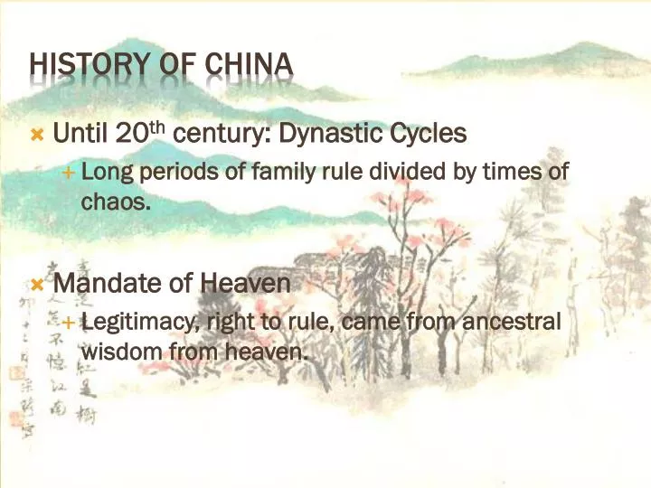 history of china