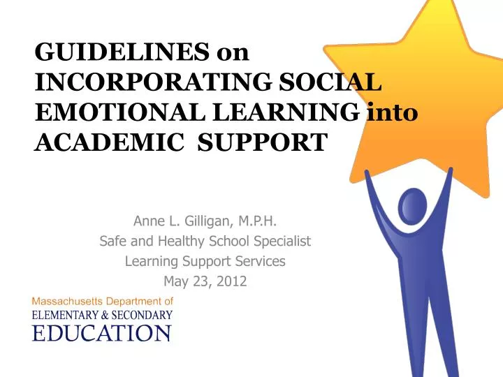 guidelines on incorporating social emotional learning into academic support