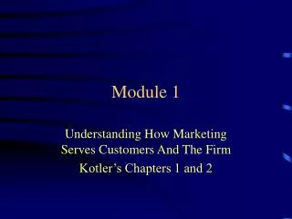 Module 1