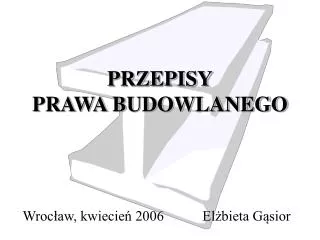 przepisy prawa budowlanego