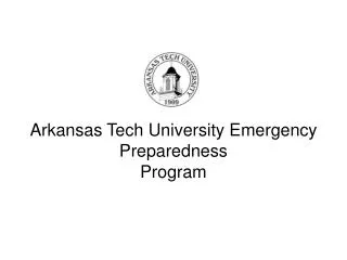 Arkansas Tech University Emergency Preparedness Program