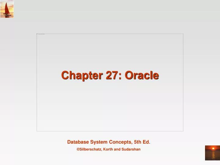 chapter 27 oracle