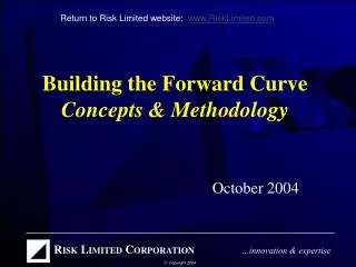 Building the Forward Curve Concepts &amp; Methodology