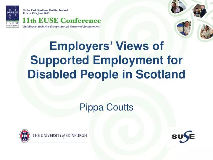 employers views of supported employment for disabled people in scotland
