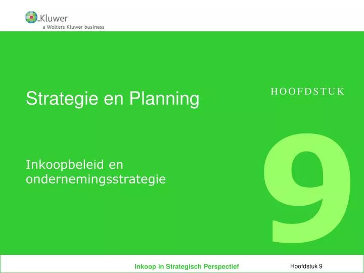 strategie en planning