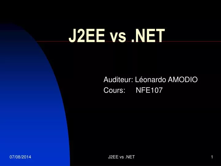 j2ee vs net