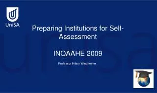 Preparing Institutions for Self-Assessment INQAAHE 2009
