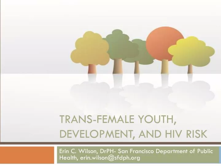 trans female youth development and hiv risk
