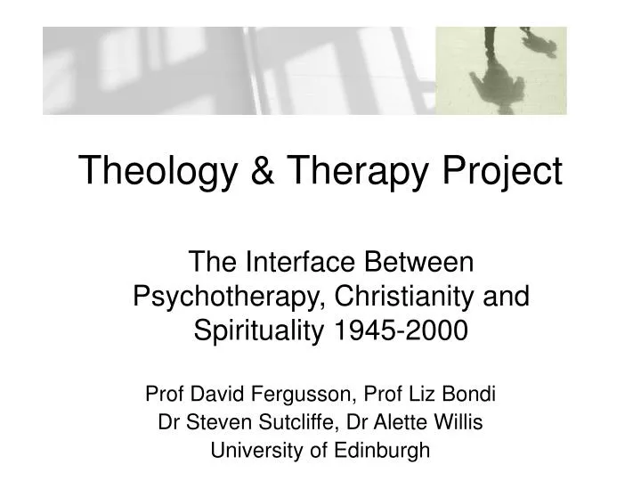 theology therapy project
