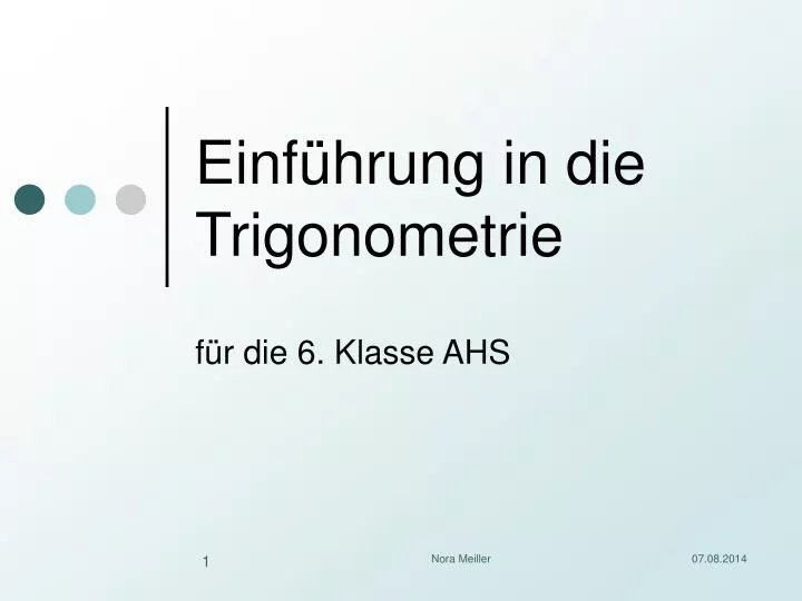 einf hrung in die trigonometrie