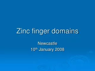 Zinc finger domains