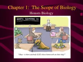 Chapter 1: The Scope of Biology