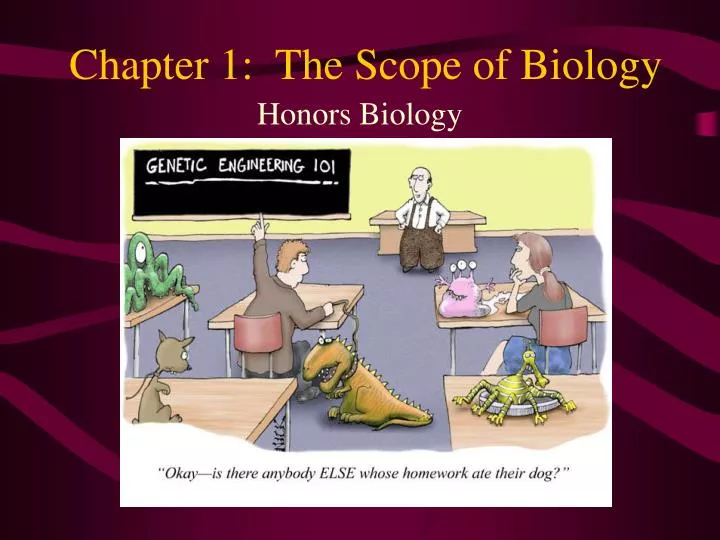 chapter 1 the scope of biology