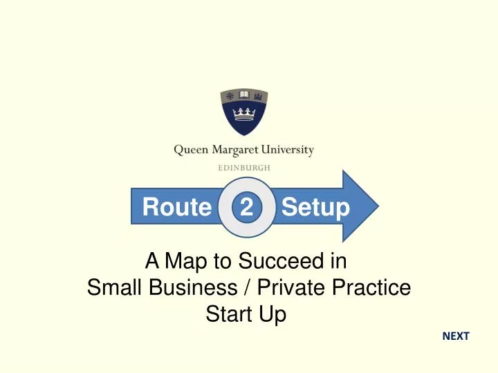 a map to succeed in small business private practice start up