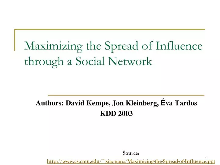 maximizing the spread of influence through a social network