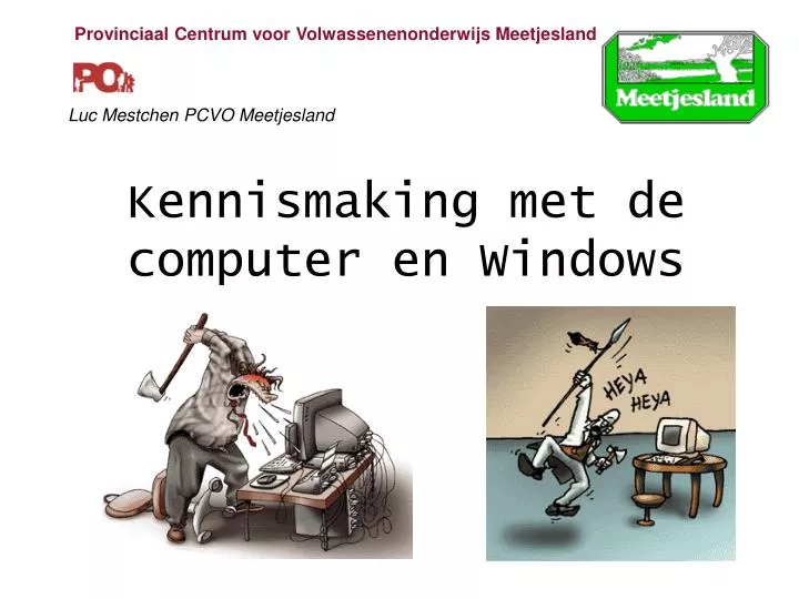 kennismaking met de computer en windows