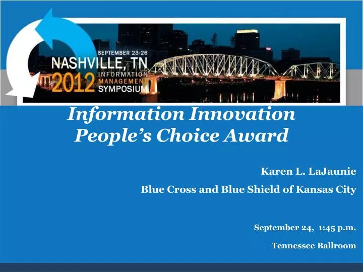 information innovation people s choice award