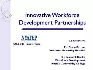 Innovative Workforce Development Partnerships